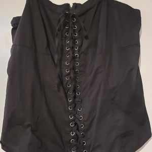 Torrid Black Corset Top sz 1